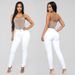 Women's Slim Fit Stretch Jeans - High Waisted Skinny Denim Pants In White/Black/Navy/Medium Blue/Light Blue (S-3XL) | Comfortable Cotton Blend_mkmklike.com