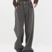 Vintage American Style Relaxed Fit Cargo Jeans For Men - Military Green Straight Leg Denim Pants With Streetwear Vibe_mkmklike.com