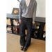 Vintage Straight Leg Jeans For Men & Women - Relaxed Fit, High Waist, Embroidered Denim Pants Versatile For Any Occasion_mkmklike.com