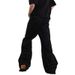 Men's Clothing New American Retro Washed Inverted Jeans Men And Women Loose Wide-leg Straight Pants Niche Design Pants Trend_mkmklike.com