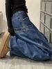 American Design Curved Knife Jeans Men's Spring And Autumn New Style Loose Wide Leg Banana Deep Blue Sickle Pants_mkmklike.com