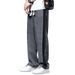 Summer Tencel Jeans For Men, Wrinkle-Resistant, Draped, Casual Ice Silk Men's Loose Straight Wide-Leg Long Pants,_mkmklike.com