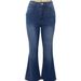 Women's High Waist Flared Jeans – Vintage Embroidered Denim Pants With Stretch For A Retro & Slim Fit_mkmklike.com