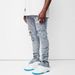 Suitable For All Seasons Slim Fit Ripped Skinny New Men's Painted Jeans_mkmklike.com