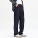 Primary Color Thickened Lyocell Jeans Men's Loose Straight Tube Drape Youth Mid-waist Trousers Non-fading Trendy Brand Large Size Eight-barrel_mkmklike.com