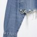 Distressed Denim Shirt Jacket For Women - Stylish Cropped Casual Top With Ripped Details (XS/S/M/L, Blue)_mkmklike.com