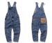 1 Japanese American Style Simple Retro Denim Overalls Men's Trendy Loose Casual Straight Workwear Suspender Jumpsuit_mkmklike.com