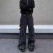 Vintage American Style Washable Loose Fit Cargo Jeans For Men & Women With Multi-Pockets Straight Leg Streetwear Pants_mkmklike.com