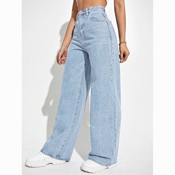 High-Waisted Straight-Leg Jeans For Women - Vintage Stretch Denim, Comfort Fit, Retro Chic (S-3XL)_mkmklike.com