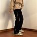 Nordmann European And American High Vibe Pants For Men, Niche Design, Slightly Flared Workwear, Functional Pockets, Zipper,_mkmklike.com
