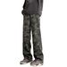 Spring High Street Micro-pull Pants American Camouflage Jeans Men's Straight Design High Sense_mkmklike.com
