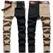 Men's Clothing New Stretch Jeans Men's Foreign Trade Hot Style Men's Pants Men's Trousers Splicing Two Color_mkmklike.com