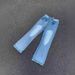 "Men's Ice Blue Flared Jeans – Lightning Wash & Subtle Distressing | Clean Fit Bootcut | Retro Revival Silhouette"_mkmklike.com