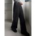 Women's High-Waisted Rhinestone Jeans Black Slimming Wide Leg Pants 25AW Style Washed Denim for Export Wholesale_mkmklike.com