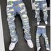 Men's Clothing Retro Heavy Industry Damage Erosion Patch Design Jeans High Street Hole Cleanfit Pants_mkmklike.com