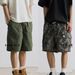 Men's Distressed Denim Shorts Workwear Style Patchwork Light Wash 5-Inch Inseam Casual Cargo Shorts For Men,Streetwear Fashion Stretch Comfort Fit_mkmklike.com