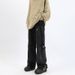 Nordmann Black Cargo Jeans For Men American Retro Loose Wide-Leg Trendy High Street Versatile Casual Long Pants_mkmklike.com