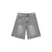 Men's Niche Distressed Washed Denim Shorts Slimming Straight Leg Five Quarter Length Hong Kong Style Retro mid Length Shorts_mkmklike.com