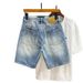 Heavy Duty Straight Leg Denim Shorts For Men Style High Street Fashion Retro Loose Casual Versatile Trendy Brand_mkmklike.com