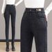 Women's Fleece-Lined High Waist Skinny Jeans - Winter Warm Thickened Stretch Denim Pants With Cozy Lambswool (Multiple Colors & Sizes)_mkmklike.com