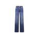 Women's Slim-Fit Wide-Leg Jeans - High Waist Lifting Straight Denim Pants With Comfort Stretch (Light Blue, Dark Blue)_mkmklike.com