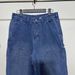 Vintage Workwear Denim Pants For Men & Women - Heavyweight Double-Knee Washed Jeans With Cleanfit Straight Leg Design_mkmklike.com