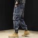 Trendy Brand Jeans Men, 2024 New Loose Fit Jogger Plus Size Autumn Winter Men's Pants, Multi-Pocket Cargo Pants For Men_mkmklike.com