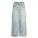 New American Washed Blue Loose Straight Jeans Unisex Trendy Street Style Versatile Layered Pants_mkmklike.com