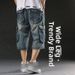 Men's Utility Denim Shorts – 5-Pocket Workwear Cargo Shorts With Relaxed Straight Fit | Durable Cotton For Summer & Travel"_mkmklike.com