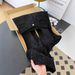 Disco Ball Wide-Leg Jeans For Women – Black High-Waisted Rhinestone Embellished Flared Pants With Distressed Detailing (S-3XL)_mkmklike.com