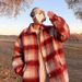Men's Wool Plaid 2024 Autumn New Loose Casual Japanese Retro Trendy Woolen Jacket_mkmklike.com