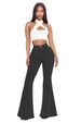 K Women's Fashion High-waisted Versatile Stretch Denim Bell-bottom Pants_mkmklike.com