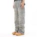 Men's Clothing Retro Heavyweight Distressed Line Bearded Jeans Men's Cleanfit Washed Slimming Pants_mkmklike.com