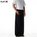Men's Clothing Straight Slim Simple Unisex Black Relaxed Fit Straight Leg Jeans - Classic Cleanfit Style, Comfortable & Versatile For Everyday Wear_mkmklike.com