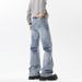 Cleanfit Cat Whisker Jeans For Men – Vintage Washed Stretch Denim With Subtle Flare (M-5XL) – High Street Baggy Trousers For Urban Streetwear_mkmklike.com