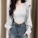 Vintage Jeans For Women Summer 2024 New Trendy Brand Slimming High Waist Flared Long Pants_mkmklike.com