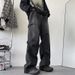 Men's Western Hip Hop Gradient Pleated Pants High-End Feel American Vibe Trendy Jeans_mkmklike.com