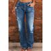 Women’s Flared Bootcut Jeans – Vintage Washed Denim Pants For A Slimming Silhouette (Light Blue, Dark Blue, Black, Gray, S-5XL)_mkmklike.com