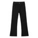 Thin And Tall Black Curved Jeans Men's Four Season American Style Cleanfit Micro Flared Slim Straight Leg Pants_mkmklike.com