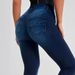 High Waisted Stretchy Denim Skinny Jeans Multi Pleat Hip Lifting Casual Fashion Cotton Blend Spring/Autumn Collection_mkmklike.com