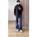 Men's Slim Fit Casual Straight Leg Denim Trousers American Style Versatile Cleanfit Minimalist Washed Loose For Spring Autumn_mkmklike.com