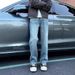 Vintage Light Blue Denim Jeans for Men Classic Straight Leg Casual Trousers Comfortable Fit_mkmklike.com