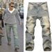 Men's Clothing American Retro Style Jeans Casual Pants Vintage American Style Men's Jeans - Classic Straight Leg Denim Pants For Casual & Streetwear_mkmklike.com