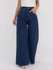 Cross-border Loose-fitting High-waisted Slimming Trendy Smx Women's Jeans In Dark Blue, Versatile For And_mkmklike.com