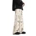 European And American High Street Wide-leg Pants Leopard Print Jeans Male Ruffian Handsome Fried Street American Loose Casual Pants_mkmklike.com