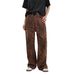 Women's Clothing Retro Leopard Print Jeans Slim Straight Loose Casual Wide Leg Pants_mkmklike.com