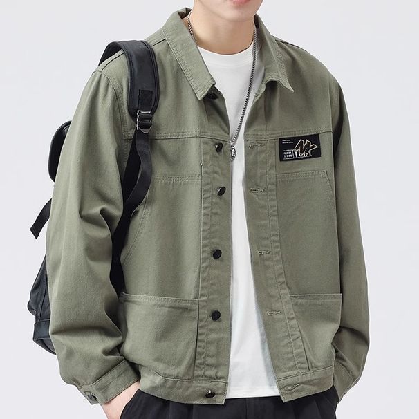 Loom Italian Denim Men 2025 Loose Workwear Jacket Spring Autumn Style Middle-aged Men's Top_mkmklike.com