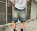 Vintage Washed Denim Shorts – Unisex Relaxed Fit 5-Inch Inseam (Streetwear Staple, Distressed Details)_mkmklike.com