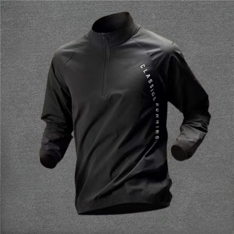 Men's Clothing training suit quick drying clothes long sleeve autumn and winter sports student cycling sports shirt top running jacket sports suit_mkmklike.com