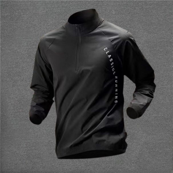 Men's Clothing training suit quick drying clothes long sleeve autumn and winter sports student cycling sports shirt top running jacket sports suit_mkmklike.com